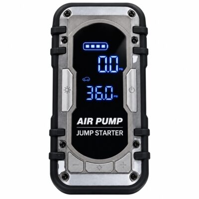 جامپ استارتر ، کمپرسور ، چراغ قوه و پاوربانک MDHL مدل MC6635